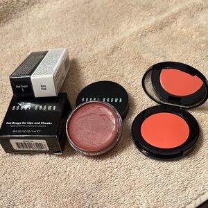 Bobbi brown Lot - 2 x lip and 2 x Pot Rouge - NEW